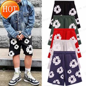 2024 Big Size Designer Puff Cotton Shorts Men Women Short Pant Fashion Streetwear Mens Holiday Beach Multicolor Sweatpants Clothing