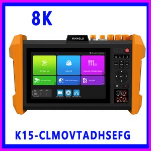 Wyświetl 8K Monitor H265 7 -calowy tester CCTV Moduł optyczny AHD CVI TVI SDI Generator koloru WSZYSTKIE W jednym tester kamery IP IPC tester IPC