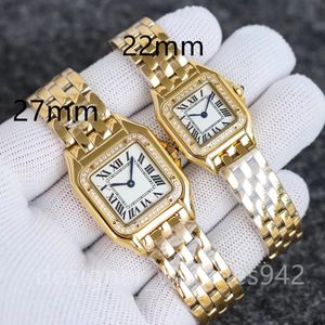 Achten Sie auf Ladies Designer Watch Square Panthere Fashion Quartz Movement Uhren S Montre de Luxe Geschäfte mit 10A 316L Edelstahlliebhabern.