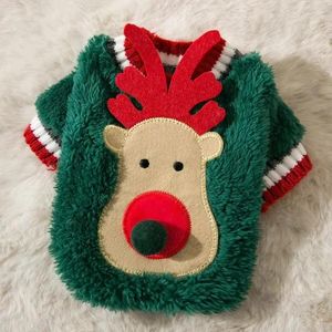 Vestuário para cães roupas de natal elk roupas de inverno pão