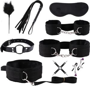 Bondage Kit Erwachsene, gebundene Beschränkungen Sex Fetisch Spielzeug BDSM -Kabelbindungs -Ausrüstungszubehör für erwachsene Frau und Paare unter dem Bett SM spielen mit