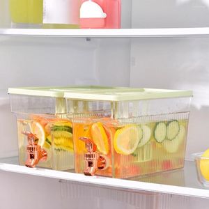 屋外ピクニックパーティー用のスピゴットの夏の漏れ式冷蔵庫飲料を添えた水筒3L冷蔵庫ドリンク剤ディスペンサー