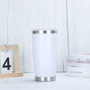 Garrafas de água 20 onças Copo Terdo Caneca Termica Cafe Garrafa Aço inoxidável Copo térmico Copo frio e o vácuo Mosco isolado