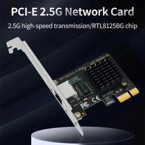 カードPCIE 2.5Gネットワ​​ークカードRTL8125GBチップ2500Mbps高速PCIeからRJ45ギガビットイーサネットアダプター