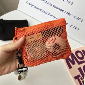 Depolama çantaları kadın tuval madeni para çanta kartı anahtarı mini çantalar çantalar çelik çocuk çocuklar sevimli küçük fermuar tutucu cüzdan çantası çanta