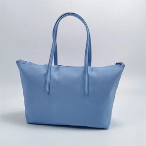 2024 패션 단순성 여성 토트 백 단색 대용량 핸드백 숙녀 학교 어깨에 큰 쇼핑 240329