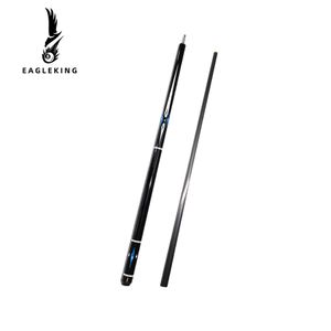 Черный технологический бассейн Cue Cue Carbon Fiber Wans 1/2 Split Cue 8-Layer Pigskin 12,4 мм размер кончика 18,5 унции 147 см. Бильярд. 240403