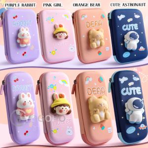 Torby 3D Waterproof Eva Pencil Case Eva Pen Bag For School Girl Kawaii Storage Pudownia Umowy Władcy Władca Władca Uchwyt gumki gumki