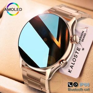 Watches 2022 NFC Smartwatch Women Amoled 390*390 HD -skärm alltid på displayen Bluetooth Call Custom Dial Luxury Smart Watch Sports Clocks