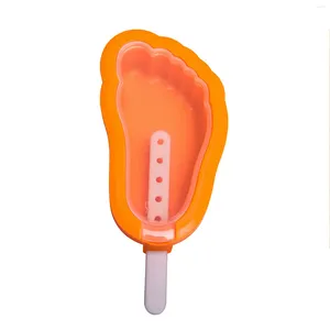 Bakformar silikon popsicles mögel 4 st återanvändbar enkel frigöring kakform frys glass diy dessert mögel