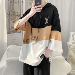 2024 Męskie koszulki Harajuku Japonia moda lato trzech ćwierć czołgów tee men Casual Clothing Hoodwear 240329