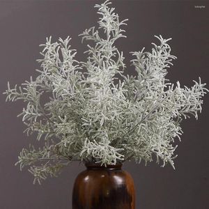 装飾的な花61cm 6pcs人工植物バスケットアイスサイプレス群れ草の植物偽花の枝枝葉のオフィススタディ