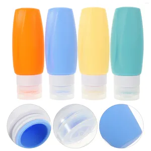 Storage Bottles Travel Size Toiletries Kit Shampoo Container Bag Tubes Toiletry Silica Gel Containers Liquids Women Silicone