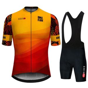 Sets jersey set summer homens homens esportes ao ar livre roupas de ciclismo rápido roupas de bicicleta seca seca de bicicleta de bicicleta MTB respirável Ciclismo