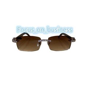 Солнцезащитные очки Moissanite Sunless Sunglasses Detroit в стиле в стиле Детройт, выпускаемые по бокалам хип -хоп для рэперов роскошные персонализированные