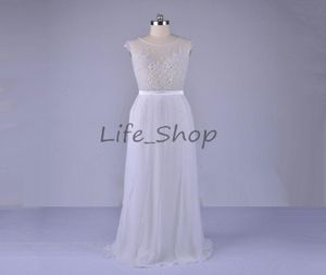 2017 New Arrival Elie Saab Elegant Runway White Nude Tulle Scoop tank Embroidery Long Strap Evening Formal Prom Dress DH69 dhyz 6095087