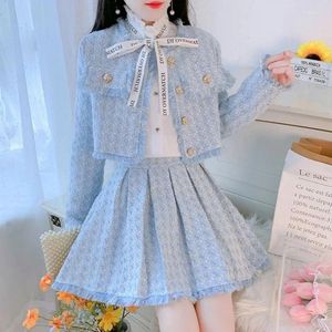 Work Dresses Casual Suit Women's Spring Summer 2024 Chic Two-Piece Set Elegant Loose Single-Breasted Tops Skirt Sets