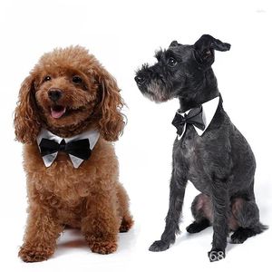 Dog Apparel Fashion Classic Cloth Big Ties Decorative Collars Bows Necktie Pet Black Tie Triangle Scarf Gentlemanly Style