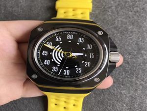 44mm otomatik spor erkekleri izle çocuk kol saati moda serin goril fastback seramik karbon titanyum sandviç kauçuk strap9243332