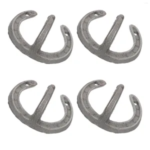 Hooks 4 Stcs Gusseisen Haken rustikale Dekor Wandkleidung Hanging Schlüsselhalter Aufbewahrung Home Organizer Office