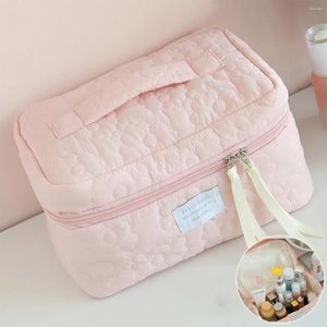 Bolsas de cosméticos Ins estilo Candy Color Makeup Bag Light Luxury Feminino Feminino Pacote Portátil Viagem Portátil Higrena de Armazenamento