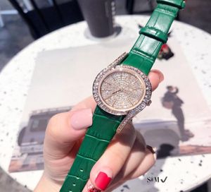 Designer Ladies Watch 32mm Size Diamond Bezel 316 Fine Steel Quartz Movement Cowhide Strap1801537