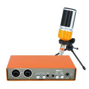 Microphones Microphone Audio Interface Recording Sound Card Electric Guitar Mixer Professional Mix Console Studio Site For Youtube Singing