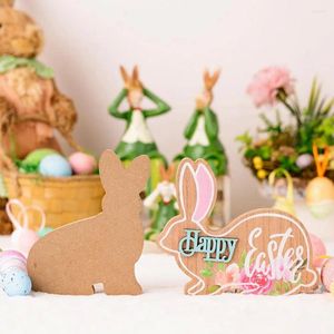 Decorazioni per feste decorazioni pasquale adorabili ornamenti in legno figurine per decorazioni da tavolo primavera