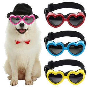 Dog Apparel Small Sunglasses Waterproof Heart-shaped Cat Sun Glasses With Adjustable Strap UV Protection Goggles Pet Products