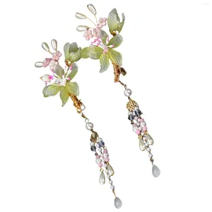 Accessori per capelli ragazze clip per bordi dolci Hairpin 2 pcs impugnatura stabile glassa vintage glassa fiore coperto