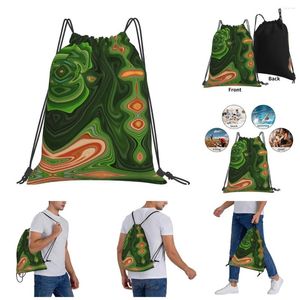 Backpack Rucksack -Krawattenfarbstoff Schwarz -Weiß -Design Nerd einzigartige Kordelstring -Taschen Fitnesstasche