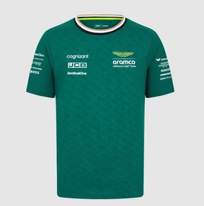 Aston Martin Aramco Cognizant F1 2023 24 25公式フェルナンドアロンソチームドライバーTシャツ14アロンソ18散歩