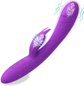 Erwachsene Sexspielzeug Vibrator Silikon Dildo G Spot Vibrator mit 10 Vibrationen weiblicher Sexspielzeug mit mächtigen Dualmotoren, Kaninchenvibratoren Erwachsene Spielzeug für Frau