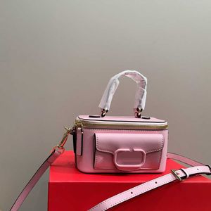 Designer rosa handväskor kvinnor crossbody väskor axel handväskor smink väska lyx mini bärbar låda kosmetisk läppstift väska damer mode små plånböcker