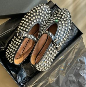 Scarpe designer di sandalo piatto di lusso sandali di moda sandali vera pelle con cristallo da 35 a 41 colori oro bianco nero consegna rapida prezzo all'ingrosso