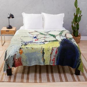 Blankets Nicolas De Sta?l Throw Blanket Personalized Gift Luxury Thicken Fashion Sofa Thin