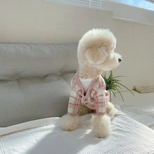 Vestiti a strisce per maglione per cani vestiti reticolari inverno giacca calda per pet cotone chihuahua per cucciolo piccolo felpa con cappuccio all'aperto