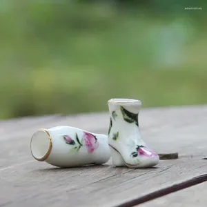 Вазы роза маленькая керамическая творческая карманная декоративная декоративная художественная работа