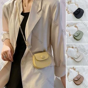 Women Mini Shoulder Bags Handbags Ladies Simple Versatile Chain Saddle Bag Pu Leather Female Crossbody Messenger Bag