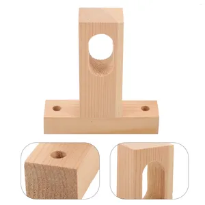 Storage Bags Clothes Rail Flange Closet Pole Bracket Ceiling Mount Rod Holder Brackets Mounting Kickstand Wooden Mutton