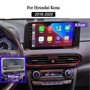 Hyundai Kona için kafa ünitesi 2018-2020 GPS Android 13 Araç Radyo Dokunmatik Ekran Carplay Carplay Multimedya GPS Otomatik Stereo Yükseltme Navigasyonu Bluetooth WiFi DSP Cardvd Oynatıcı