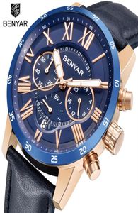 2018 Benyar Watches Men Luxury Brand Quartz Watch Fashion Chronograph Sport Reloj Hombre Clock Male Hour Relogio Masculino29014172654