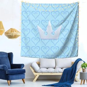 Tapestries Hearts And The Crown Wall Decor Tapestry Outdoor Decorative Customizable Gift Soft Fabric Multi Style