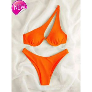 Designer Sexy Bikini Set 2024 New Fashion Womens Sexy Micro Women Women Summer One Spalla Cut Brasilian set brasiliano Push Up Swimming Swiming Swimtsuit