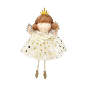 Decorative Figurines Doll Ornaments Adorable Xmas Ballerina Girl Hangings For Kids Christmas Tree Decoration