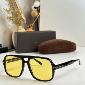 Designer Tom Sunglasses Mens moldura de grandes dimensões Tom Fords Sunglasses Fashion Falconer Sun Glasses For Women Mens Black Sport Black Styles 364