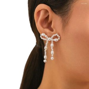 Brincos de garanhão pinos de orelha de jóias elegantes imitação pérolas para qualquer ocasião