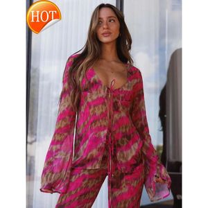 2024 High Quality Designer Swimwear Womens 4 Pieces Women Swimsuit Female Sexy Beachwear Swimming Suit Bathing Set Biquini Cover-Ups Pants