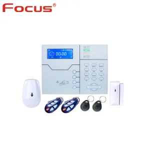 KITS FOCUS 868MHz VOCE Italiano STVGT Wireless RJ45 TCP IP GSM Smart Security Home Alarm System Control di Webie su PC e app