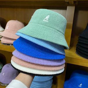 Kangol Bob Women Hat Men Bucket Hurtowa Koreańska Hat Fisherman Kapelusz Duży Kangol Animal Haftery Hat Unisex Casual Collection Różny styl